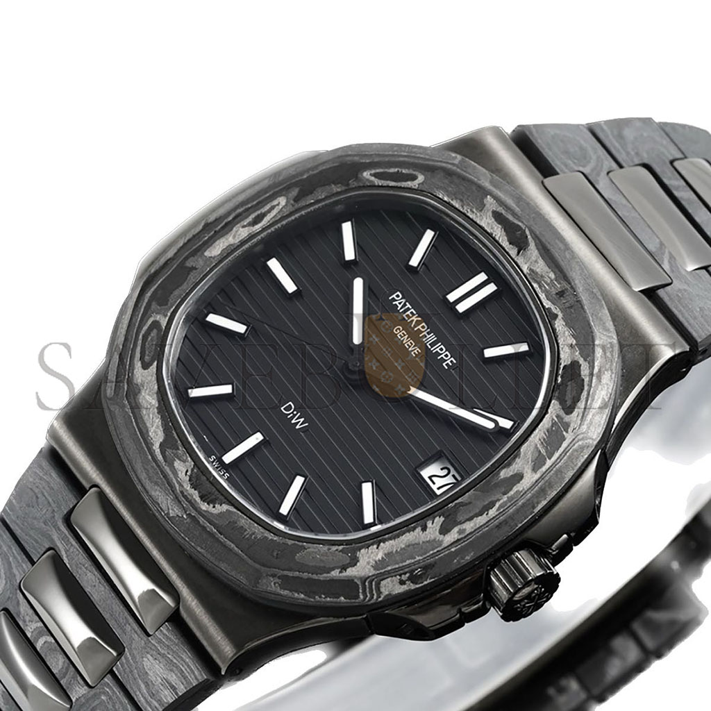 P**ek Ph**ppe diw carbon nautilus“black grail” watch 5711/1a